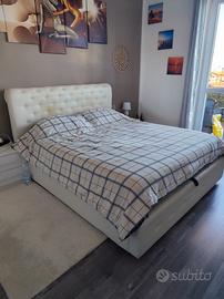 Letto matrimoniale con contenitore 