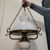 Lampadario in legno
