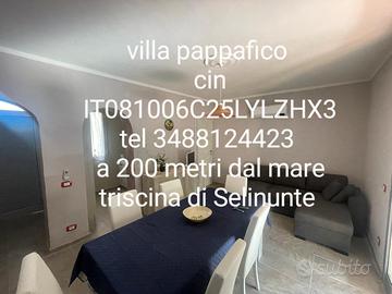 Villa pappafico a Triscina di Selinunte