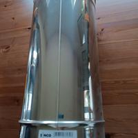 Tubo canna fumaria 23 cm diametro 50 cm lunghezza