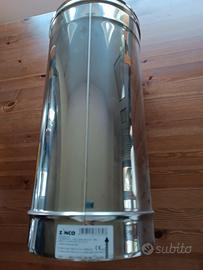 Tubo canna fumaria 23 cm diametro 50 cm lunghezza