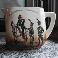 Brocca dipinta a mano "Chasseurs Piemontojs"