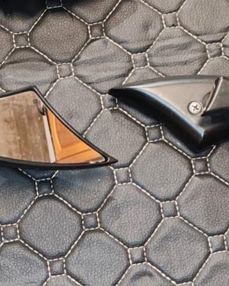 COPPIA SPECCHIETTI MOTO CUSTOM SPIKE