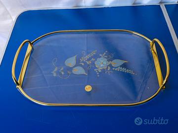 Vassoio Vintage in Vetro Marika Made in Italy