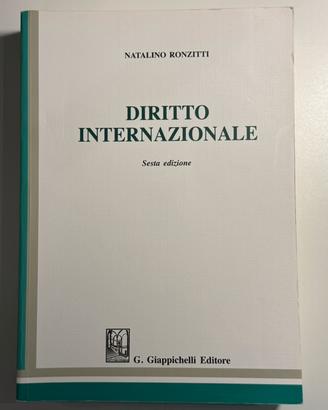 Ronzitti Diritto Internazionale – 6ª edizione