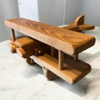 Aeroplano Vintage in Legno Artigianale