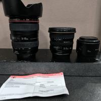 Canon EF 24-105 - EF 20-35mm - EF 50mm