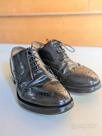 Scarpe stringate uomo in pelle brogue, Cappelletto