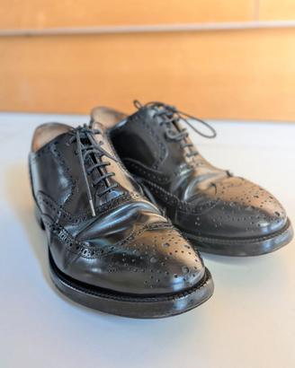 Scarpe stringate uomo in pelle brogue, Cappelletto
