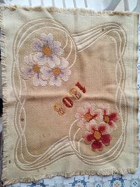 1908 antico centro lavorato ad uncinetto 