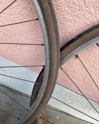 Cerchi 28 pollici bici corsa Bianchi anni '70