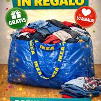 Borsone pieno di vestiti XS S M