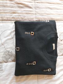 Maglia Malandrina nera tagl. 4^ con borchie.