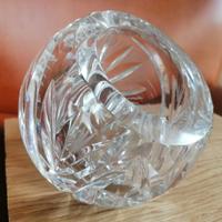 POSACENERE Vintage o VASO  sfera cristallo  Boemia