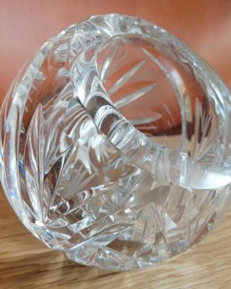 POSACENERE Vintage o VASO  sfera cristallo  Boemia