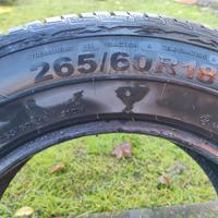 Pneumatici 265/60 R18 M+S come nuovi