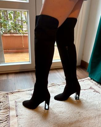 Stivali n37 marca:ALBANO neri - Tacco Scultura