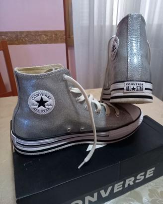 All Star platform argento
