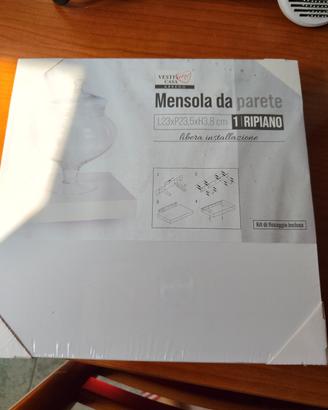 mensola bianca quadrata