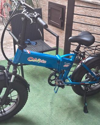 Om bike bici elettrica pieghevole 