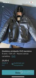 Giubbino ragazzo 9-10 anni OVS