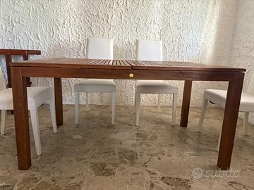 Tavolo in legno con o senza sedie