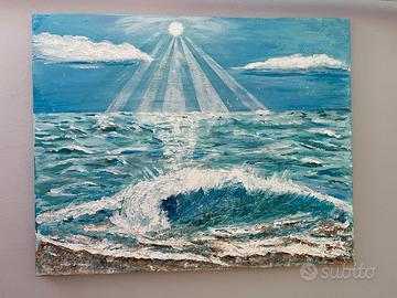 Dipinto su tela - “Luce sull’oceano”