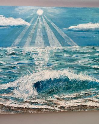 Dipinto su tela - “Luce sull’oceano”