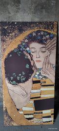 quadro "il bacio di klimt" su tela