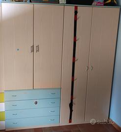 Armadio 4 ante e cassetti