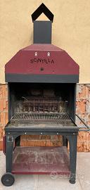 Barbecue a legna Scintilla caminetto