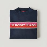 Felpa Tommy Hilfiger XS blu logo frontale