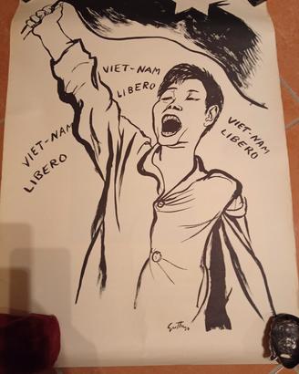 disegno manifesto Vietnam libero 