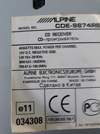 no spedizione,Stereo macchina alphine