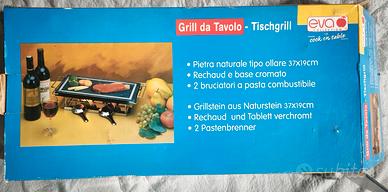Griglia pietra ollare refrettaria cucina dietetica
