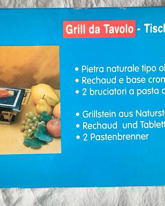 Griglia pietra ollare refrettaria cucina dietetica