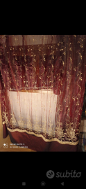 Coppia tendaggi rossi bordeaux