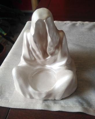 Portacandele gotico in gesso