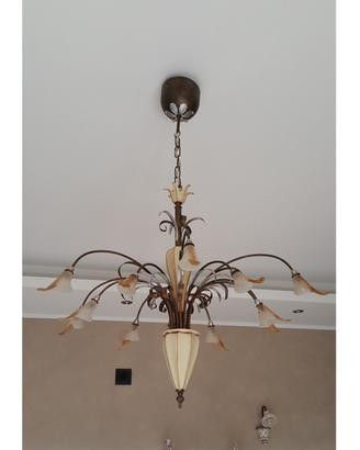 Lampadario salone a faretti
