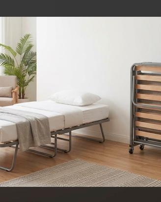 Letto pieghevole con doghe in legno NUOVO
