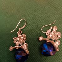 Orecchini blu con zirconi Bigiotteria 