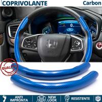 COPRIVOLANTE per HONDA Effetto CARBONIO Blu