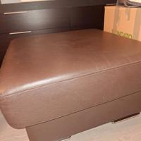 Pouf pelle color cioccolato