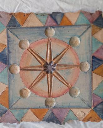 Ceramica con supporto in legno