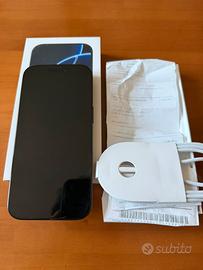 Iphone 16 pro 128gb nero Apple care