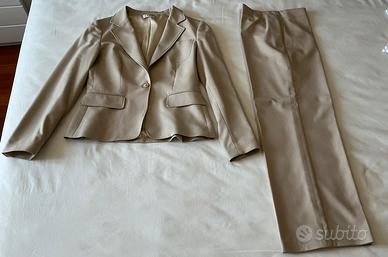 Tailleur donna beige LIST giacca Tg. 44