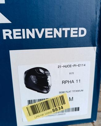 Casco HJC  RPHA 11 semi flat titanium tagliaM