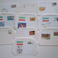 Lotto  12 buste aerogrammi biglietti postali Itali
