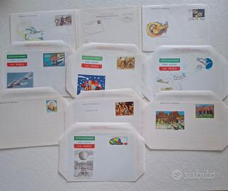 Lotto  12 buste aerogrammi biglietti postali Itali