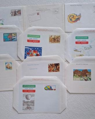 Lotto  12 buste aerogrammi biglietti postali Itali